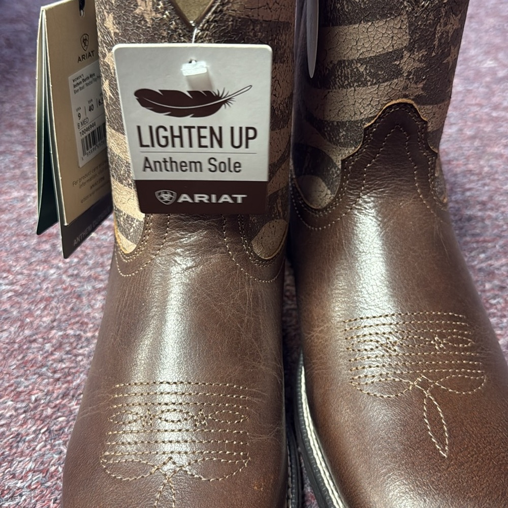 NWT Ariat Anthem Shortie Myra leather cowboy boots - Picture 4 of 7